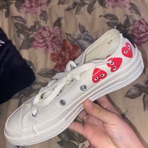 Comme fr garcons converse size 4